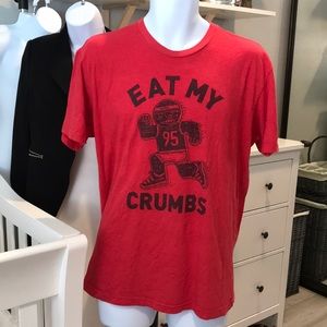 Reebok eat my crumbs large men’s T-shirt red black ugly Christmas shirt